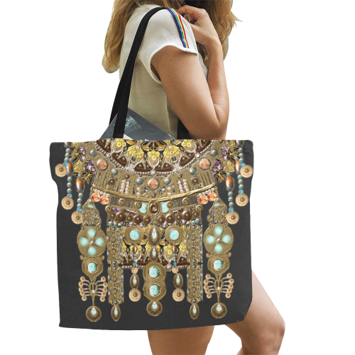 african jewel All Over Print Canvas Tote Bag/Large (Model 1699)
