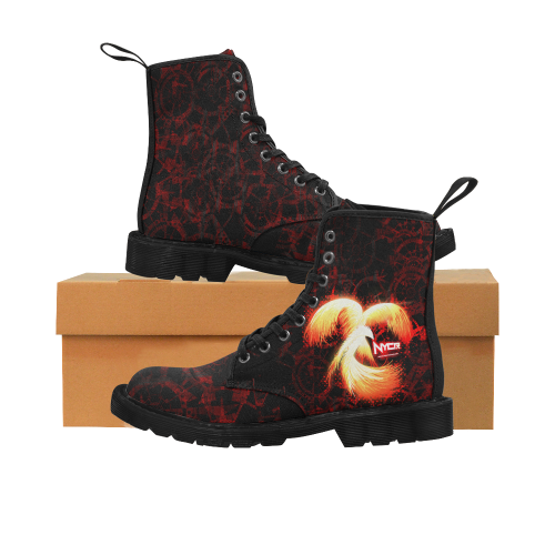 Phoenix Festival Boots Martin Boots for Men (Black) (Model 1203H)