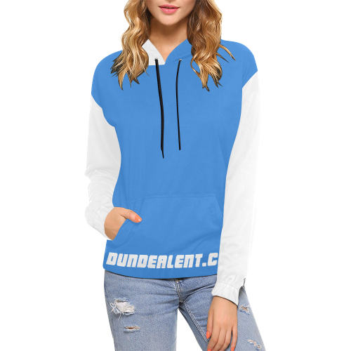 Dundealent Flyest Edition All Over Print Hoodie for Women (USA Size) (Model H13)