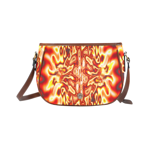 Infected Abstract Saddle Bag/Small (Model 1649) Full Customization