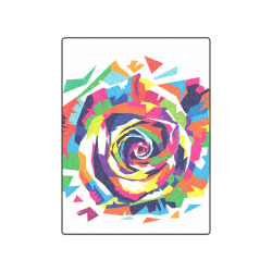 Rainbow Rose Blanket 50"x60"
