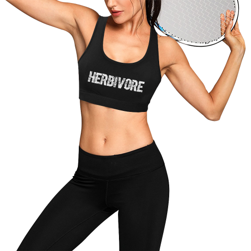 Herbivore (vegan) Women's All Over Print Sports Bra (Model T52)