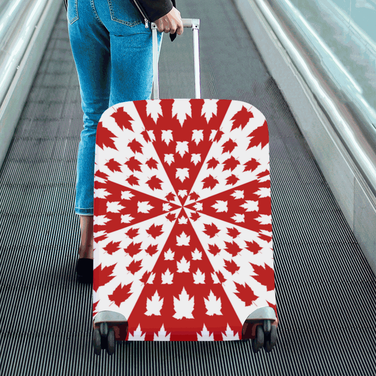 Funky Canada Luggage Luggage Cover/Large 26"-28"
