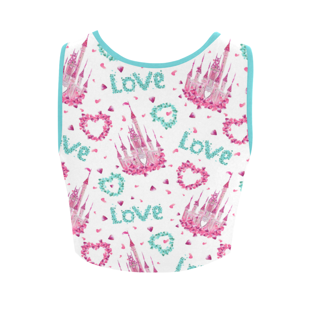 mickeylove1 Women's Crop Top (Model T42)