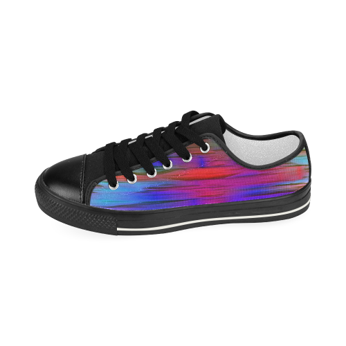 noisy gradient 1 by JamColors Women's Classic Canvas Shoes (Model 018)