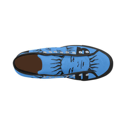 GOD Men Retros Light Blue & Black Vancouver H Men's Canvas Shoes/Large (1013-1)