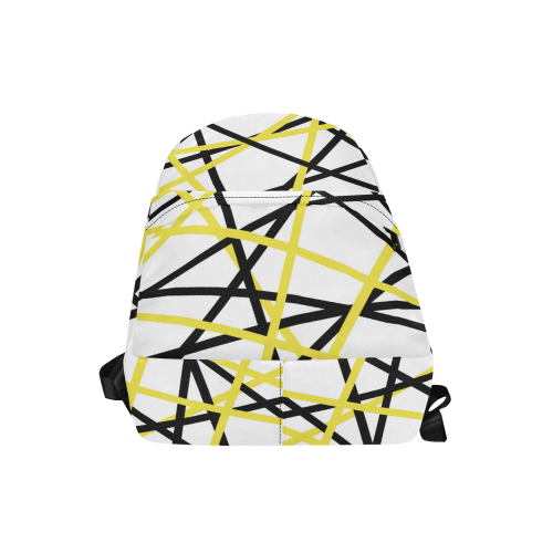 Black and yellow stripes Unisex Classic Backpack (Model 1673)