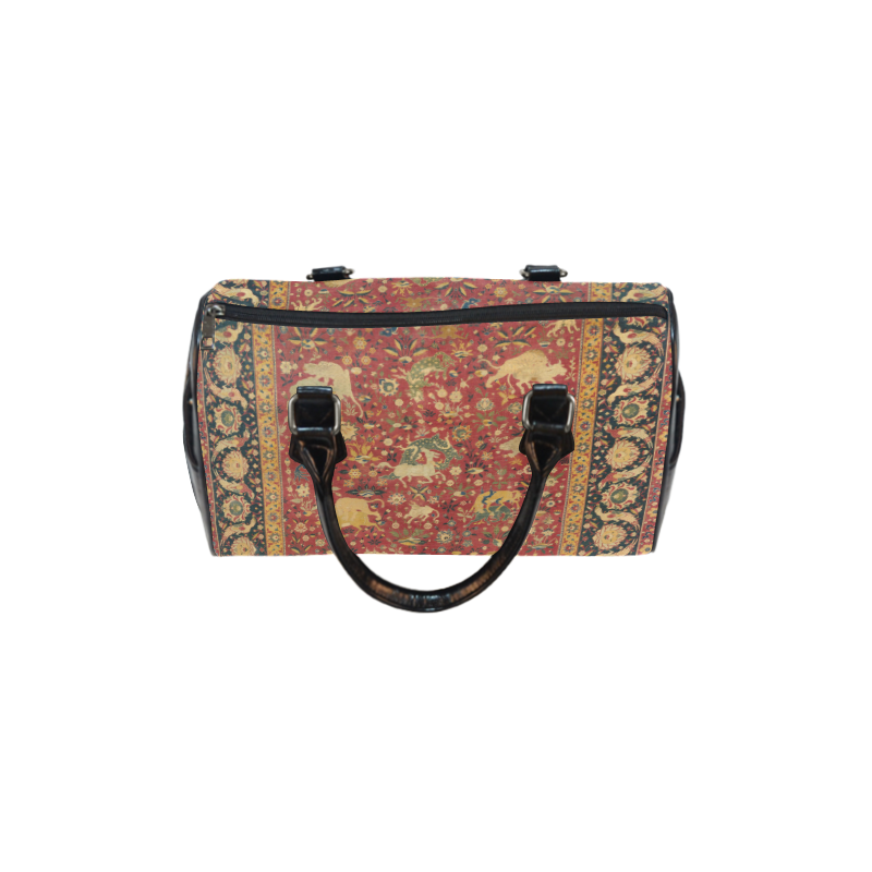 Vintage Persian Animal Rug Boston Handbag (Model 1621)