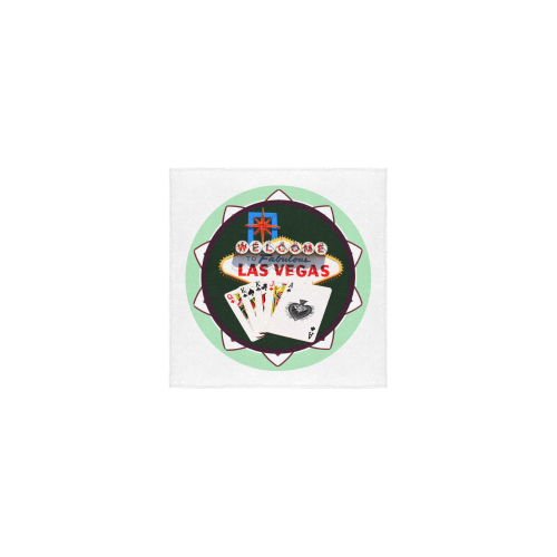 LasVegasIcons Poker Chip - Poker Hand Square Towel 13“x13”