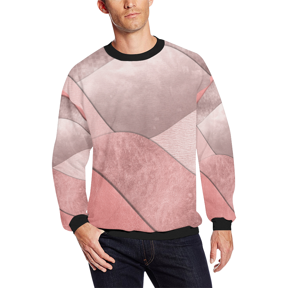 sun space #modern #art Men's Oversized Fleece Crew Sweatshirt/Large Size(Model H18)
