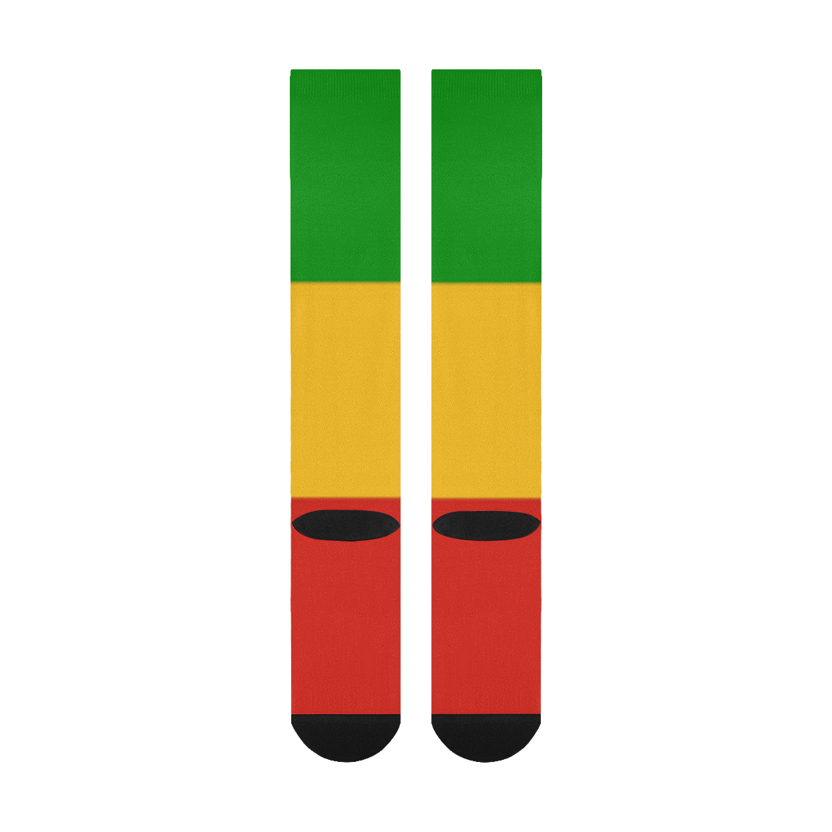 Rastafari Flag Colored Stripes Over-The-Calf Socks