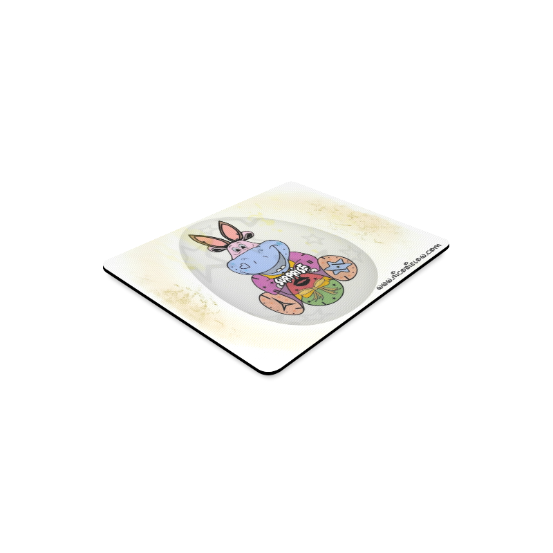 Surprise Hippo by Nico Bielow Rectangle Mousepad