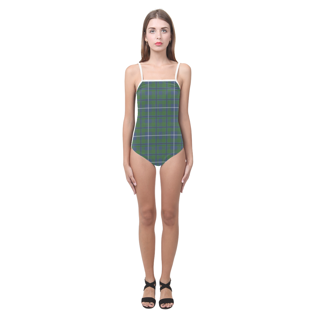 Douglas Tartan Strap Swimsuit ( Model S05)