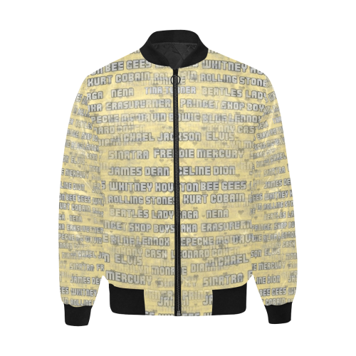 Legenden by Nico Bielow All Over Print Quilted Bomber Jacket for Men (Model H33)