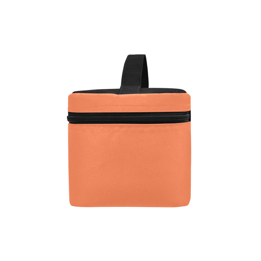 color coral Cosmetic Bag/Large (Model 1658)