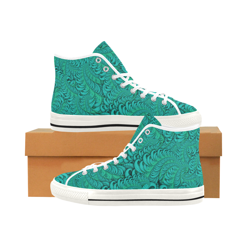 Green Planet Fern by ArtformDesigns Vancouver H Women's Canvas Shoes (1013-1)