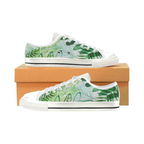 Jungles Low Top Canvas Shoes for Kid (Model 018)