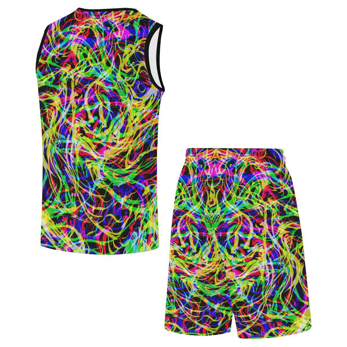 colorful abstract pattern All Over Print Basketball Uniform