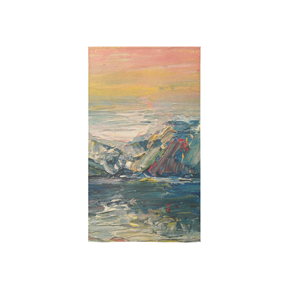 Mountains painting Custom Towel 16"x28"