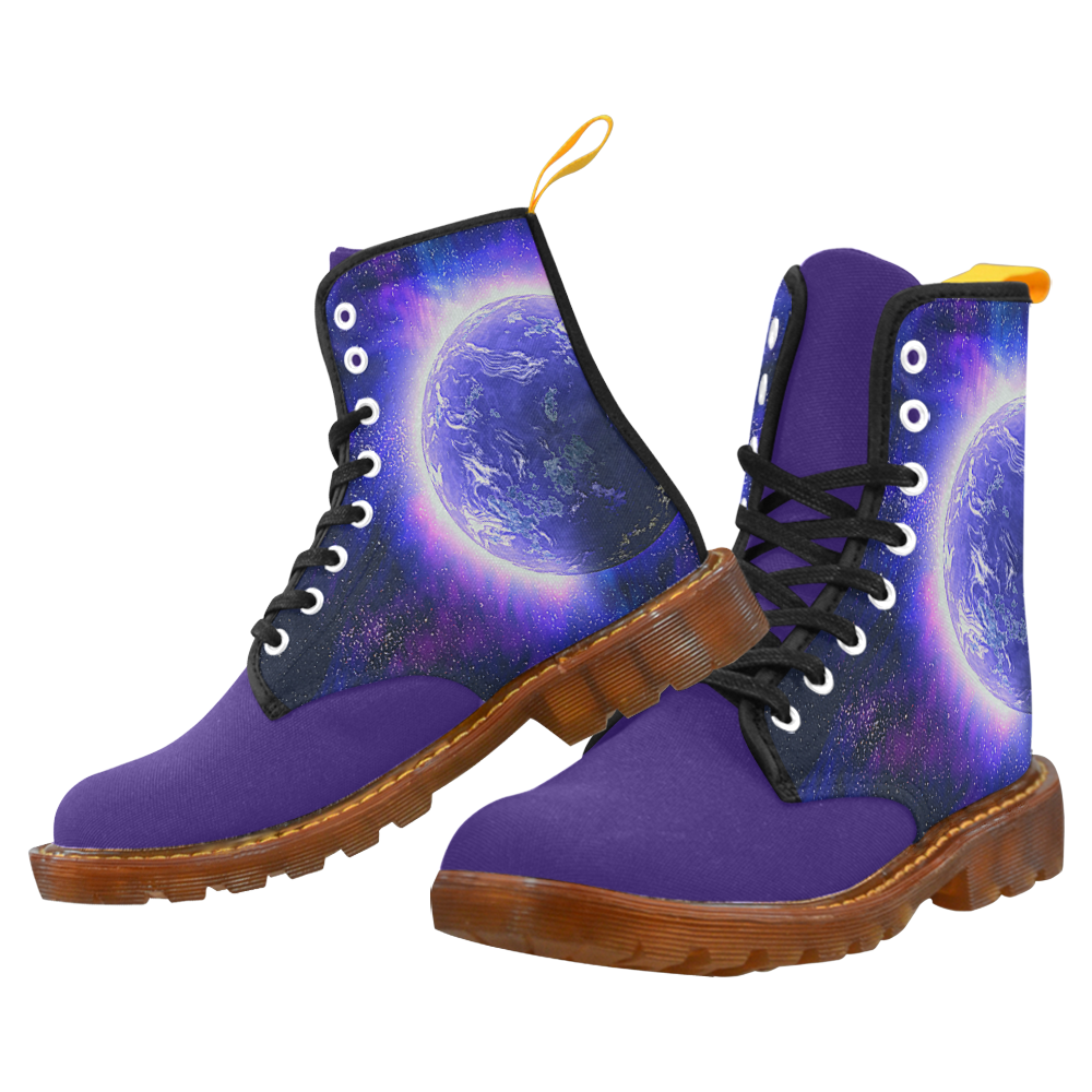 purple galaxy Martin Boots For Women Model 1203H