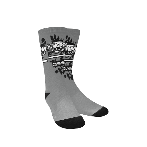 Gray Women's Custom Socks