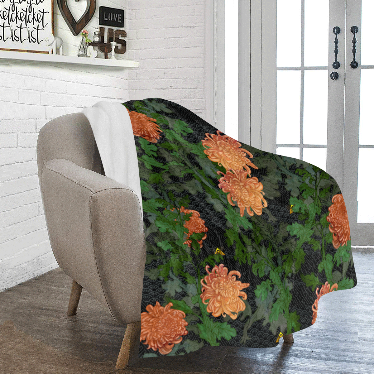 Chrysanthemum 2020 Ultra-Soft Micro Fleece Blanket 50"x60"