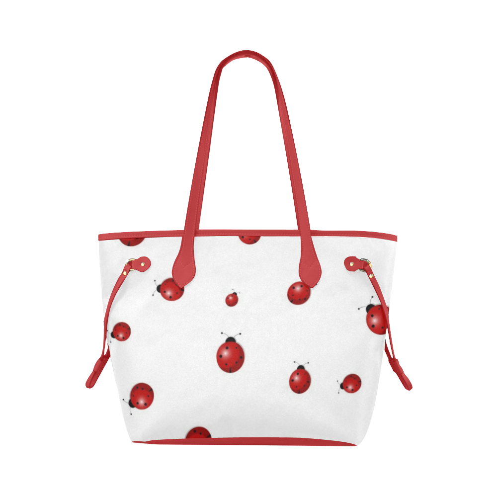 Ladybugs Clover Canvas Tote Bag (Model 1661)