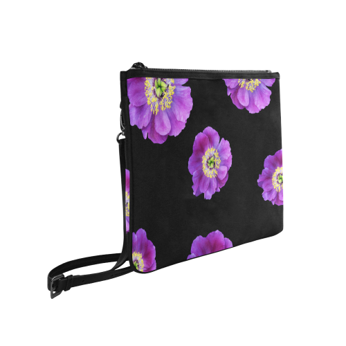 Fairlings Delight's Floral Luxury Collection- Purple Beauty 53086a12 Slim Clutch Bag (Model 1668)