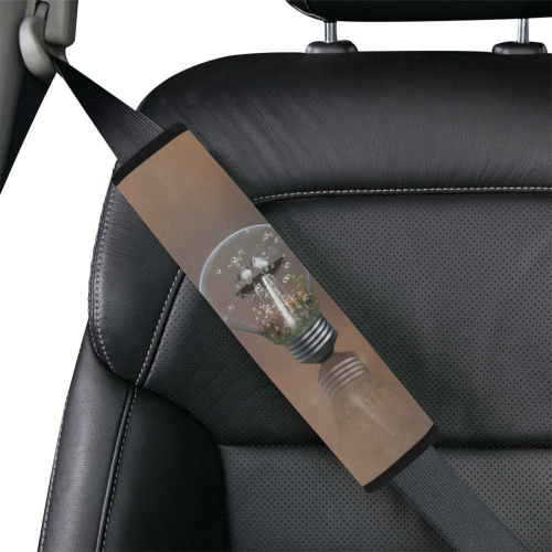Light bulb with birds Car Seat Belt Cover 7''x12.6''