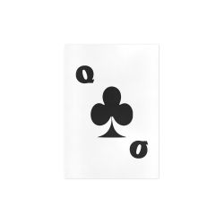 Playing Card Queen of Clubs Art Print 7‘’x10‘’