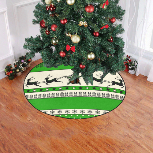 Christmas Ornaments Pattern II Christmas Tree Skirt 47" x 47"