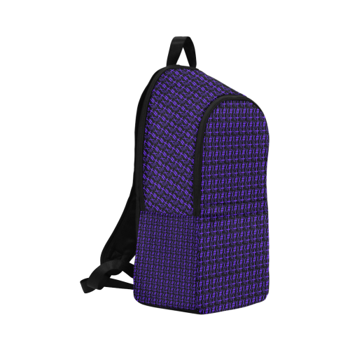 NUMBERS Collection Symbols Purple/Black Fabric Backpack for Adult (Model 1659)
