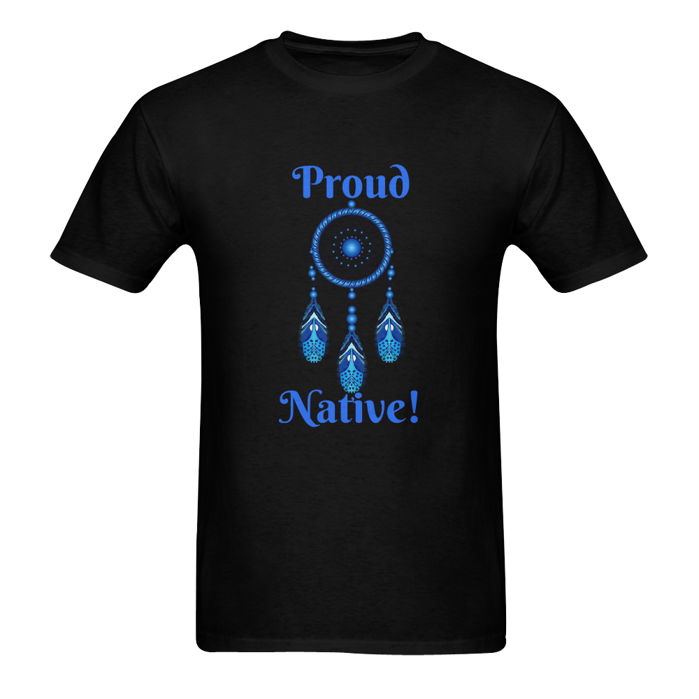 Proud Native Men's T-Shirt in USA Size (Two Sides Printing)
