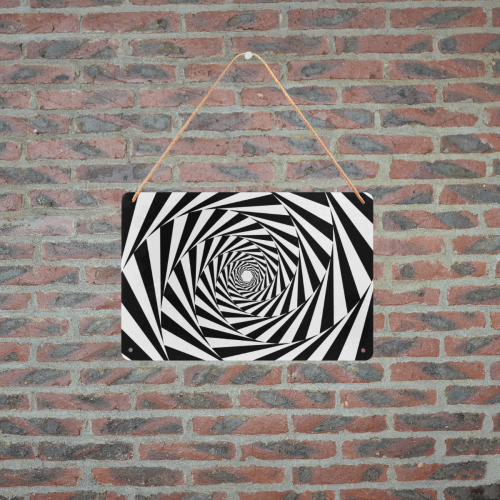 Spiral Metal Sign 12"x8"