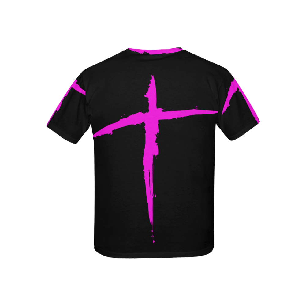 Kids Yahshua signature pink Kids' All Over Print T-shirt (USA Size) (Model T40)