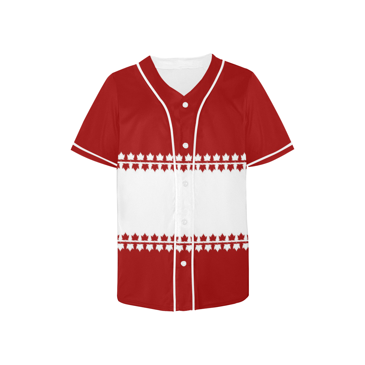 Canada Baseball Jerseys Kid's Canada All Over Print Baseball Jersey for Kids (Model T50)