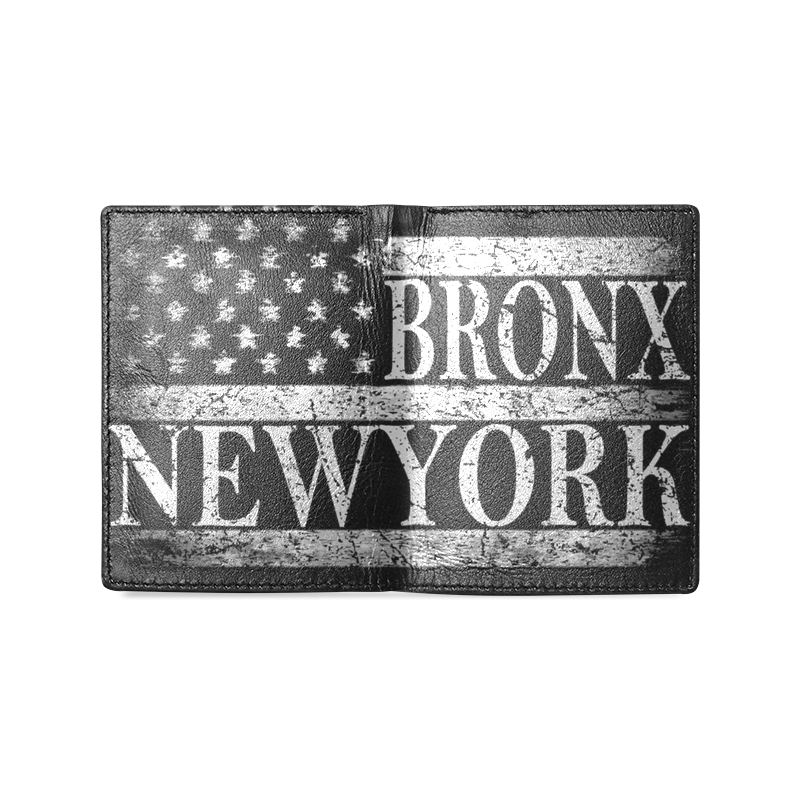 Bronx New York American Pride Men's Leather Wallet (Model 1612)