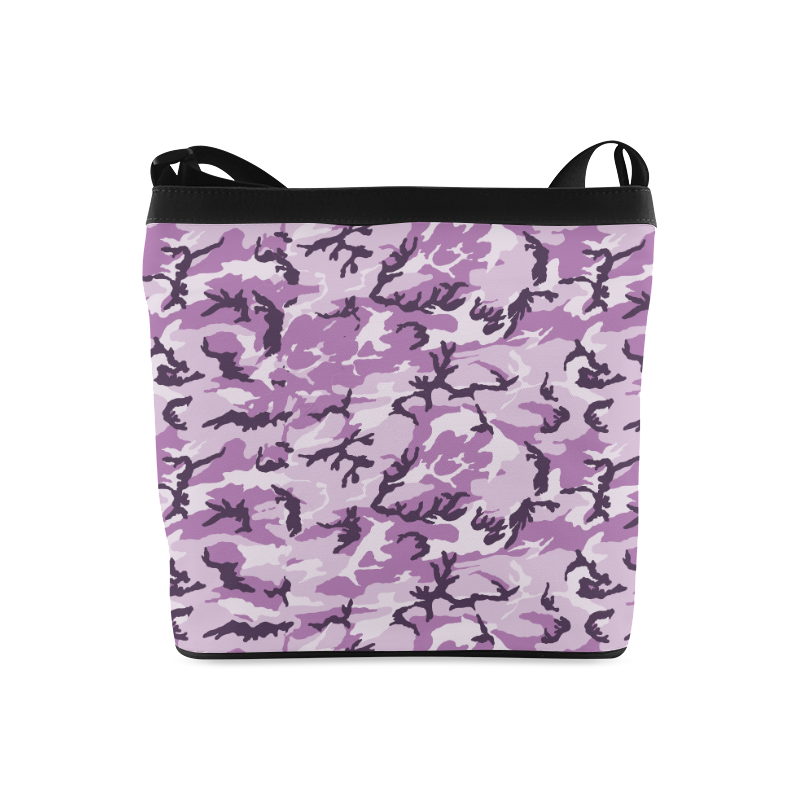 Woodland Pink Purple Camouflage Crossbody Bags (Model 1613)