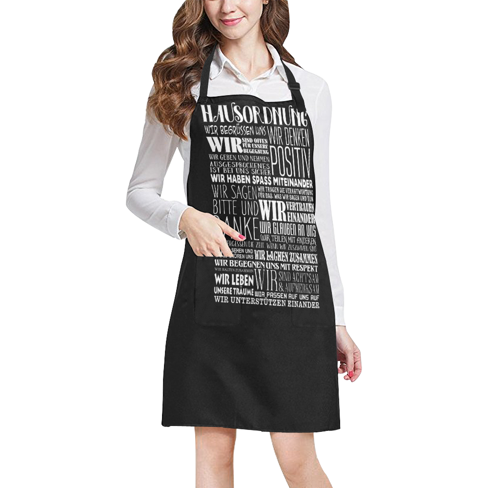 German House Rules - POSITIVE HAUSORDNUNG 2 All Over Print Apron