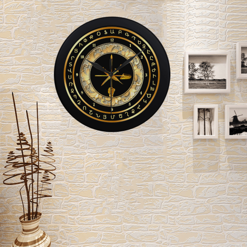 Armenian Zenatrosh Circular Plastic Wall clock