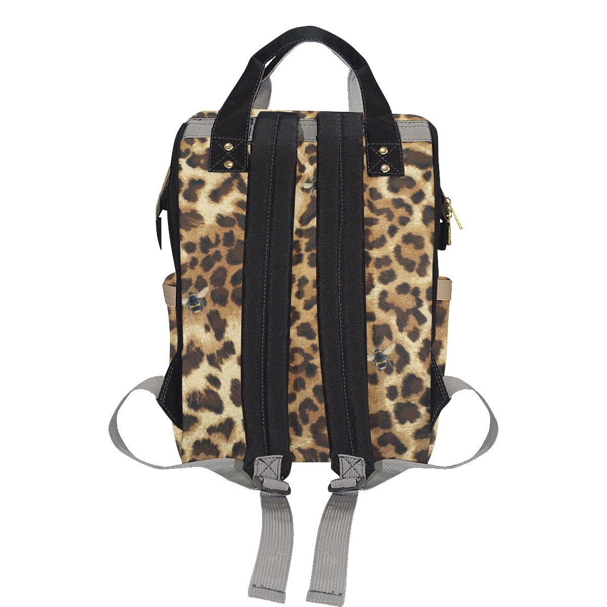 Buzz Leopard Multi-Function Diaper Backpack/Diaper Bag (Model 1688)