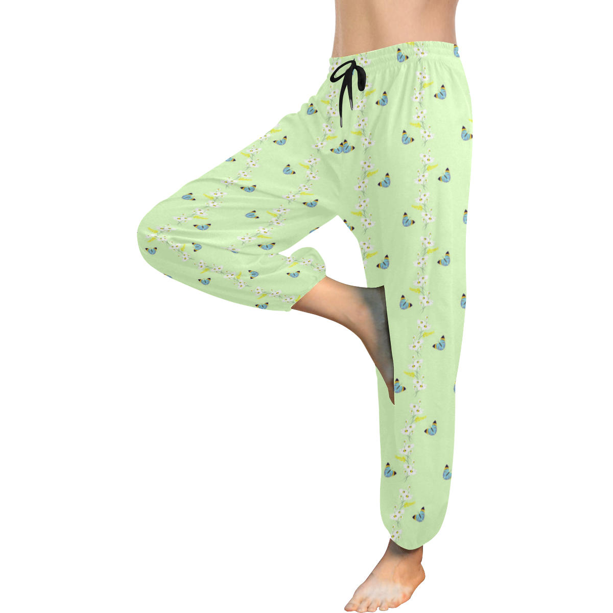 flowers and butterflies Women's All Over Print Harem Pants (Model L18)