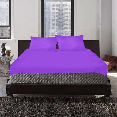color blue violet 3-Piece Bedding Set