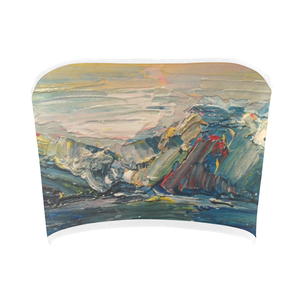 Mountains painting Bandeau Top