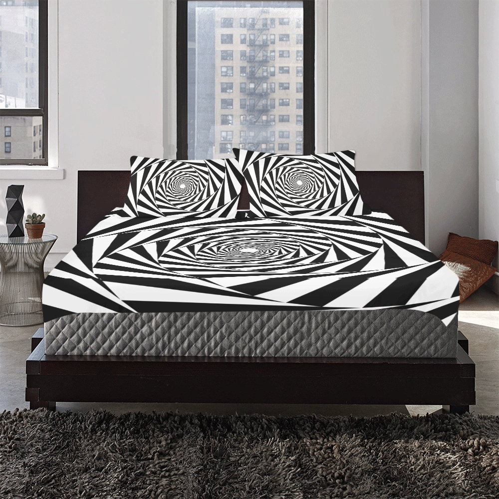 Spiral 3-Piece Bedding Set