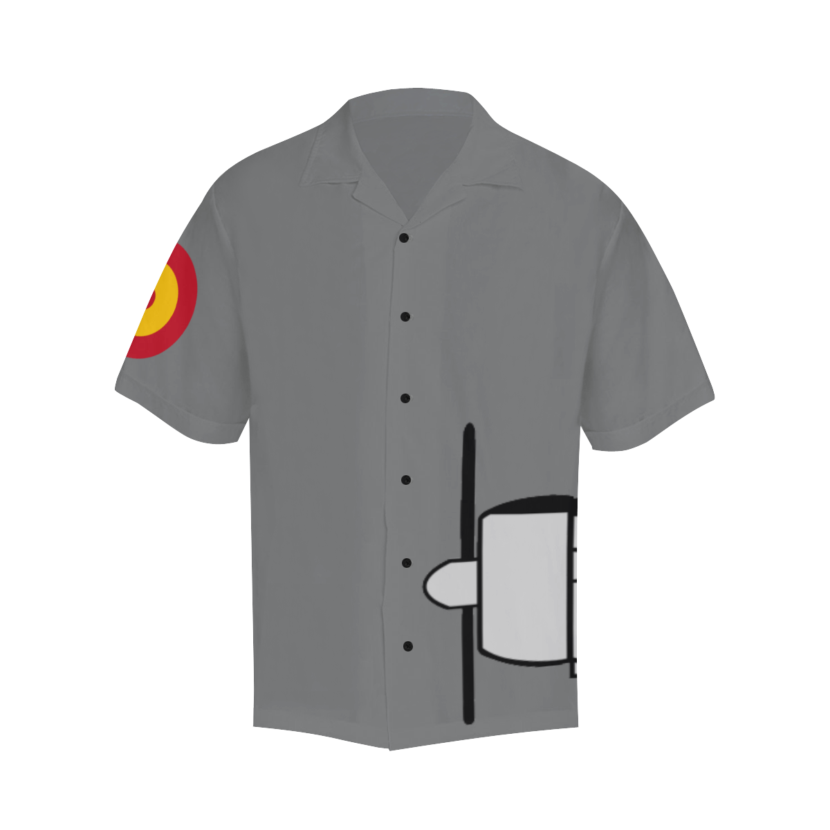 T-6 Spanish CAF Dulcinea Grey Hawaiian Shirt (Model T58)