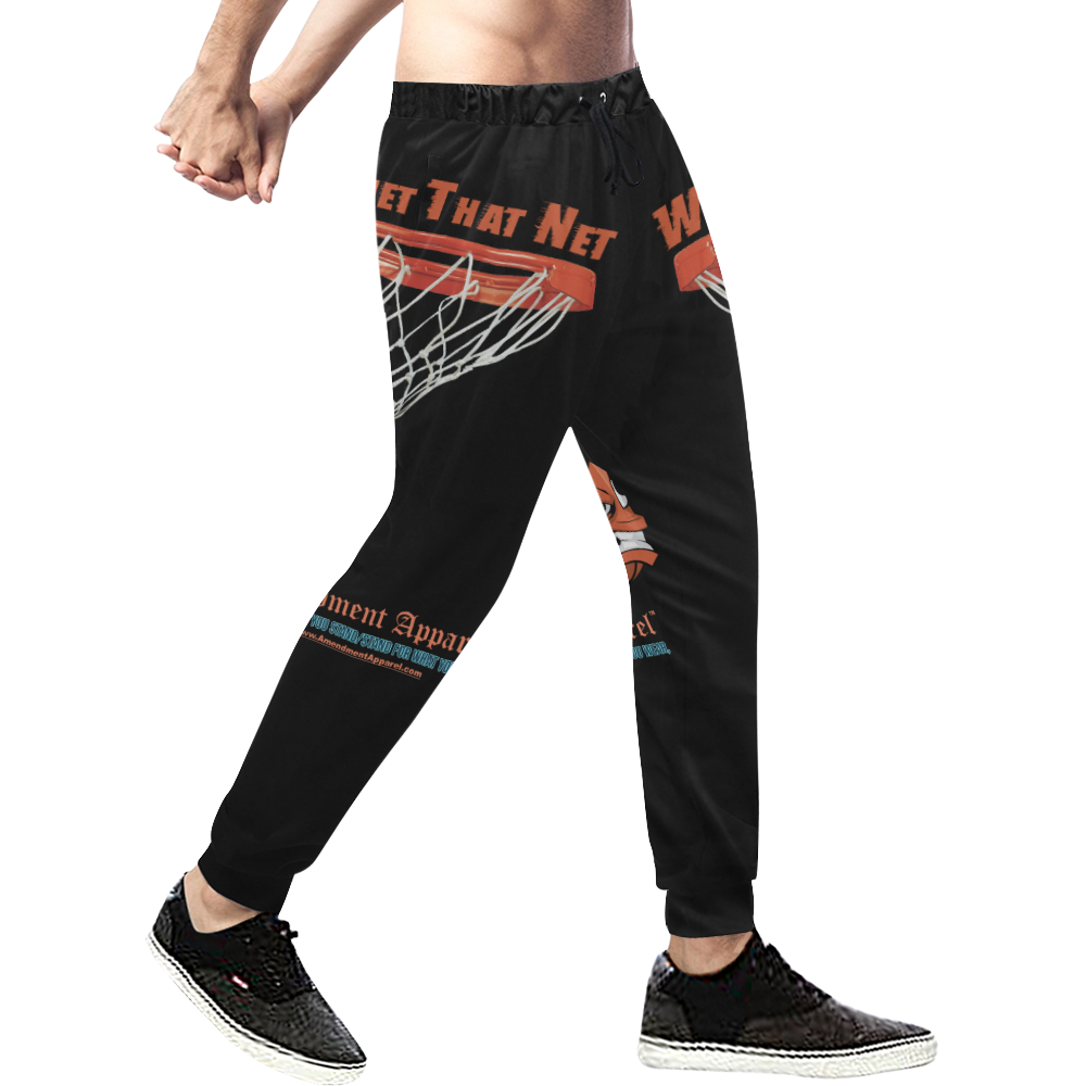 Whet That Net Sweat Pants Men's All Over Print Sweatpants (Model L11)