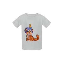 Gypsy Kitty Grey Kid's  Classic T-shirt (Model T22)