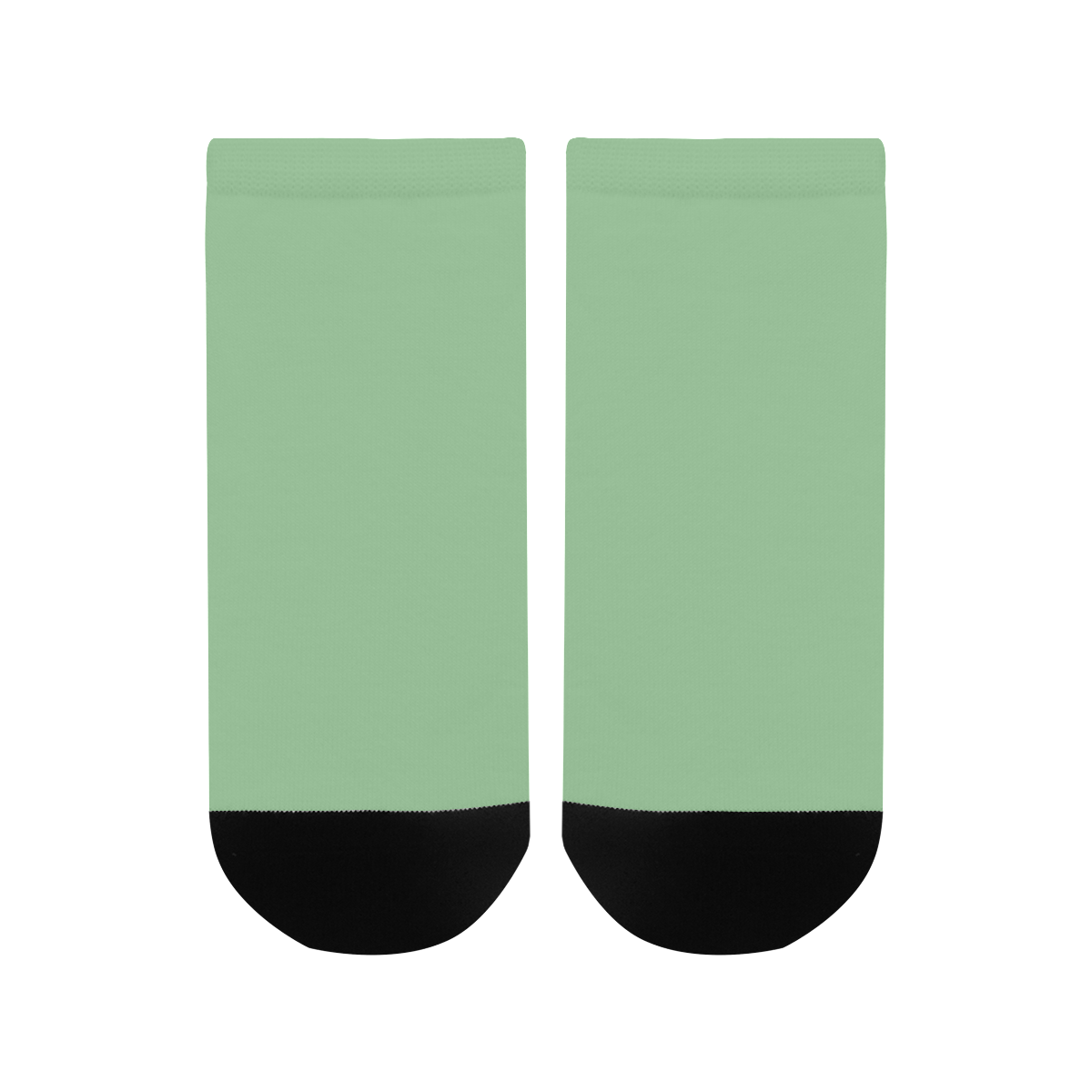 color dark sea green Men's Ankle Socks