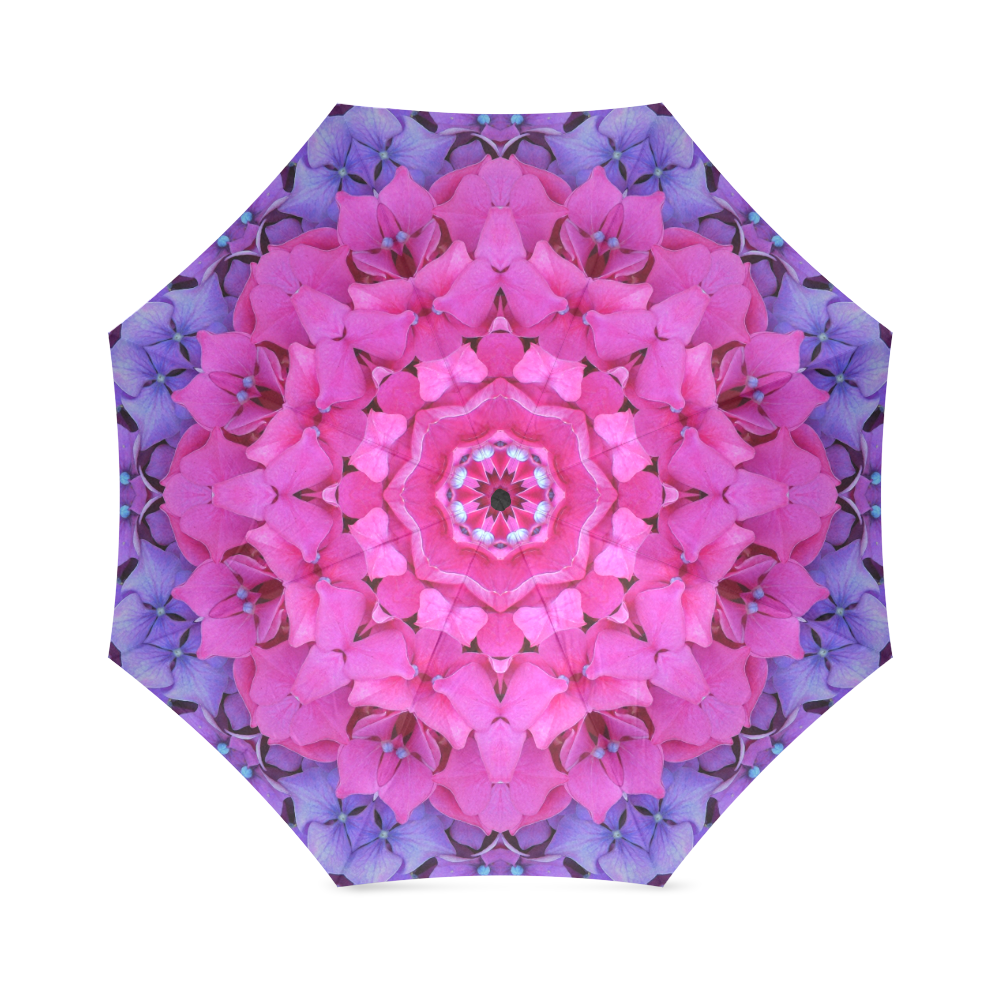 kal16_pinkpurple_hydrangea2 Foldable Umbrella (Model U01)